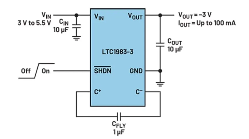 图 1：LTC1983 电荷泵转换器应用.png